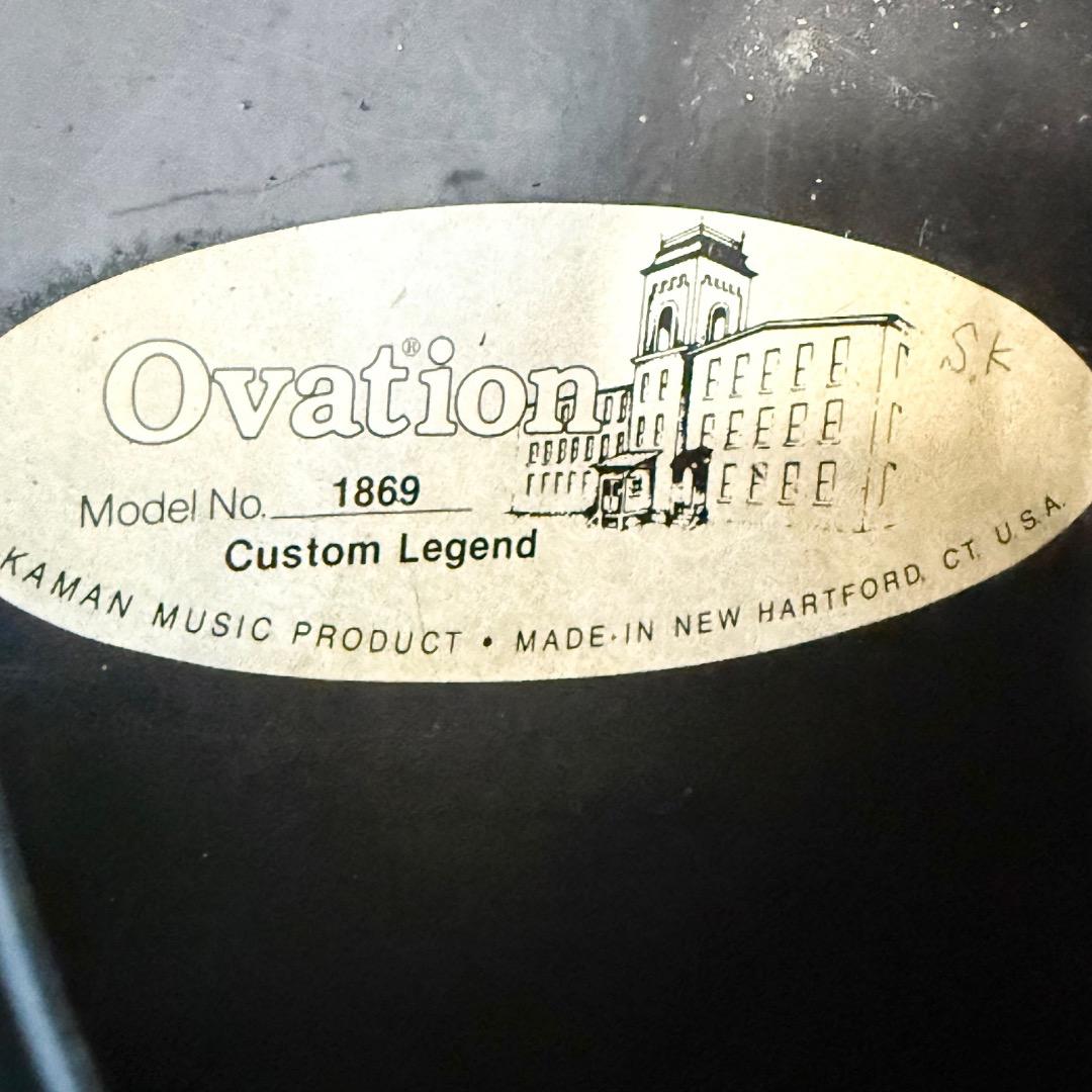 美品 Ovation Custom Legend 1869 エレアコ USA製