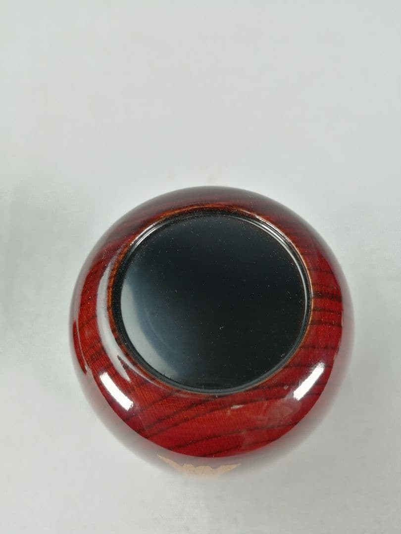 【茶道具】塗師中村宗悦造　欅溜塗枝垂桜蒔絵長棗　茶器　棗293