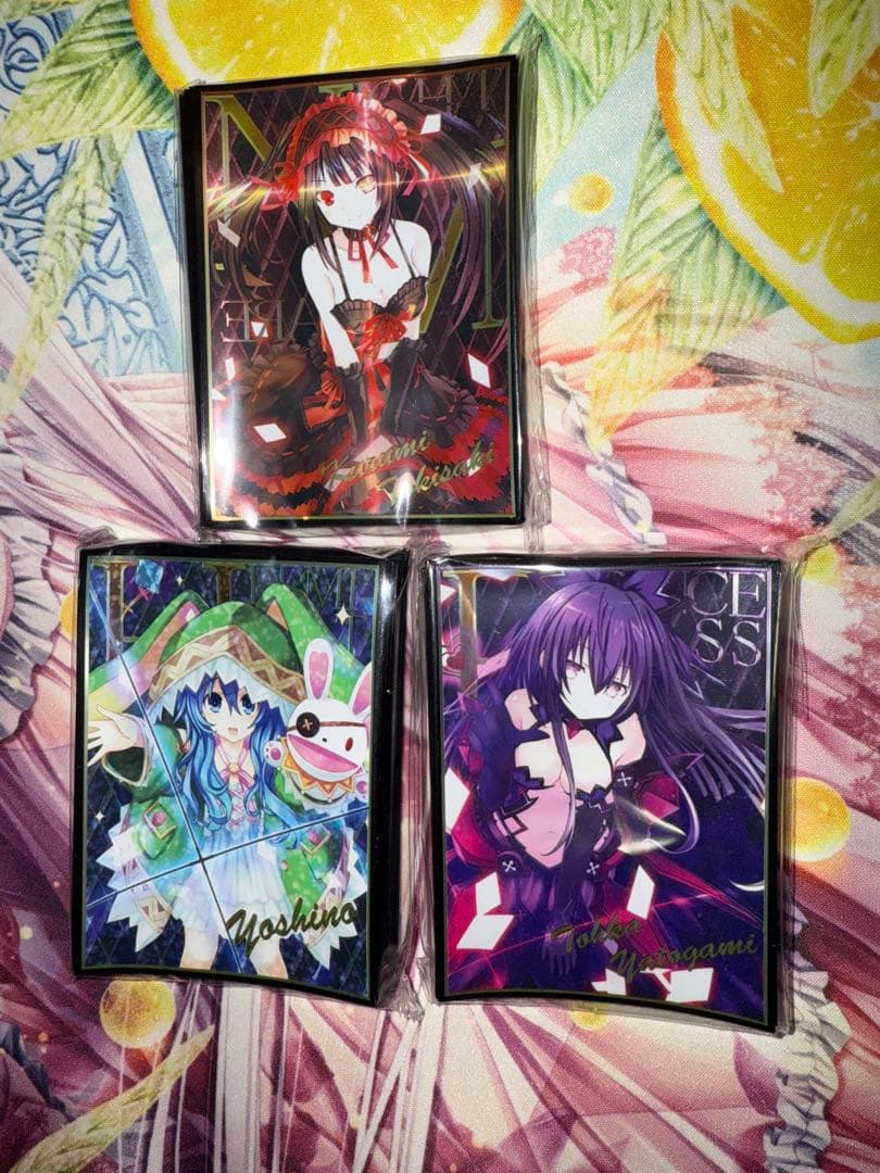 デートアライブ　狂三　四糸乃　十香　カードスリーブ　2