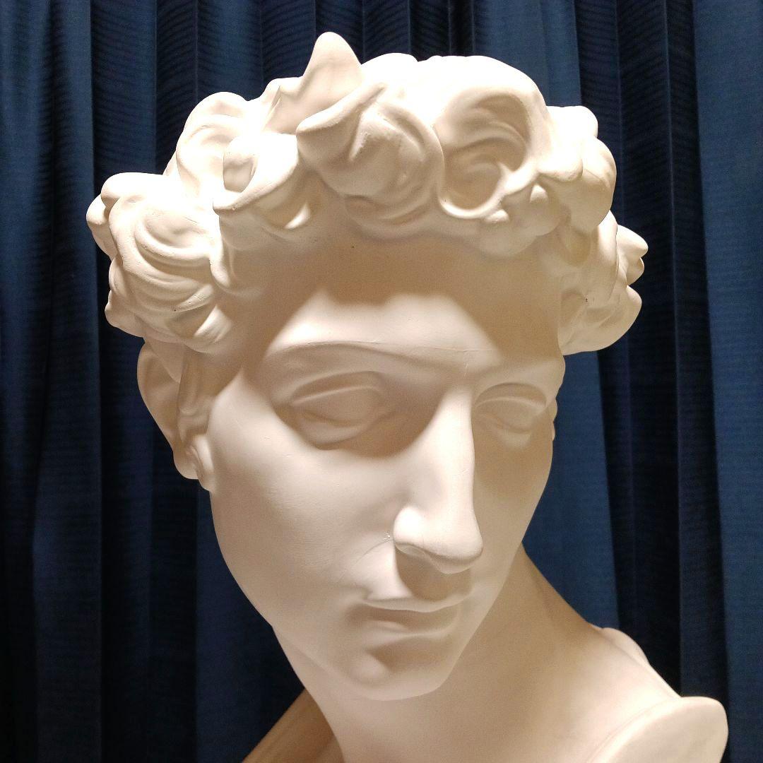 ジュリアーノ・デ・メディチ胸像（ミケランジェロ作）石膏像 美術品 インテリア