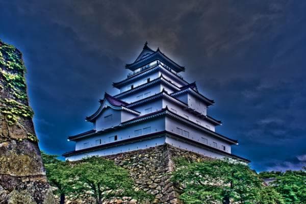 ○ 美麗! 鶴ヶ城 会津若松城 福島県 高精細 プリント 写真○