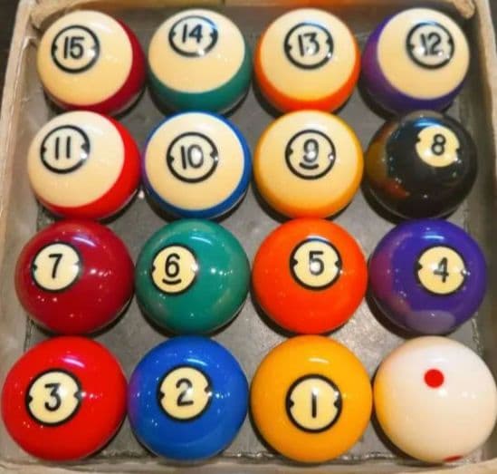 ビリヤード　ボール　球　15球×４セット