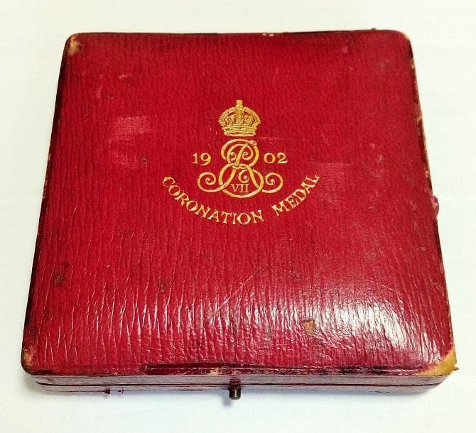 大型 55mm 1902年 イギリス 英国 エドワード7世 戴冠式 銀メダル