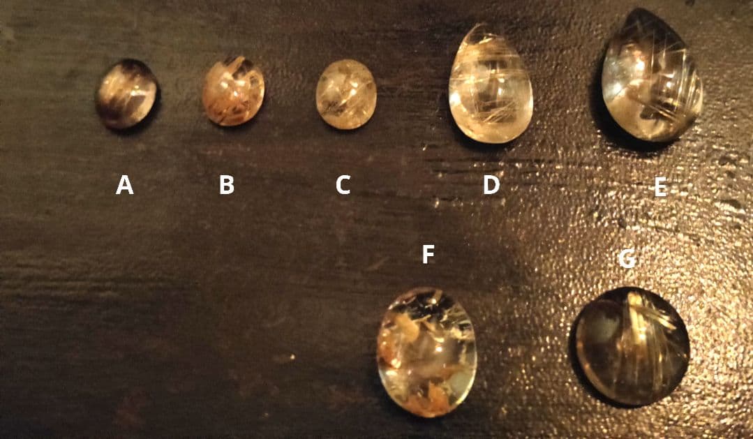 ルチルクォーツ ルース E