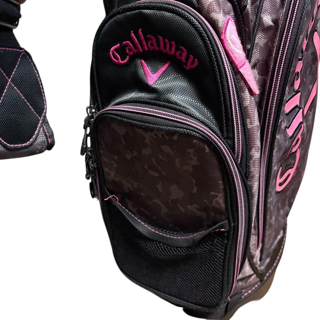 Callaway スタンドキャディバッグ カモフラベアー迷彩柄/ピンク