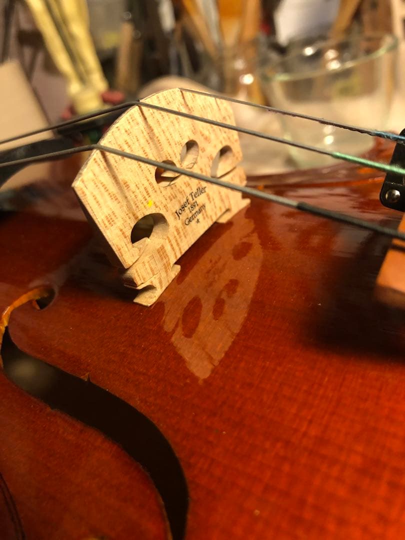 【駒&魂柱調整済】ノーラベル4/4中古バイオリン　型名製造年月日不明