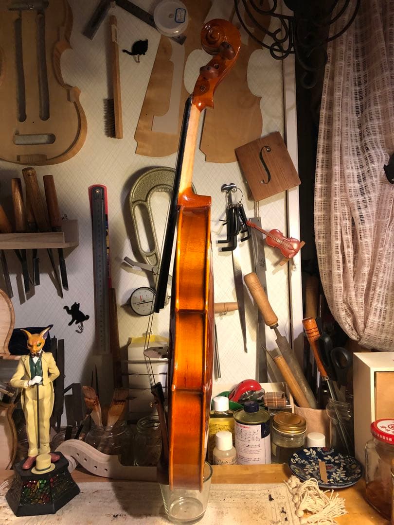 【駒&魂柱調整済】ノーラベル4/4中古バイオリン　型名製造年月日不明