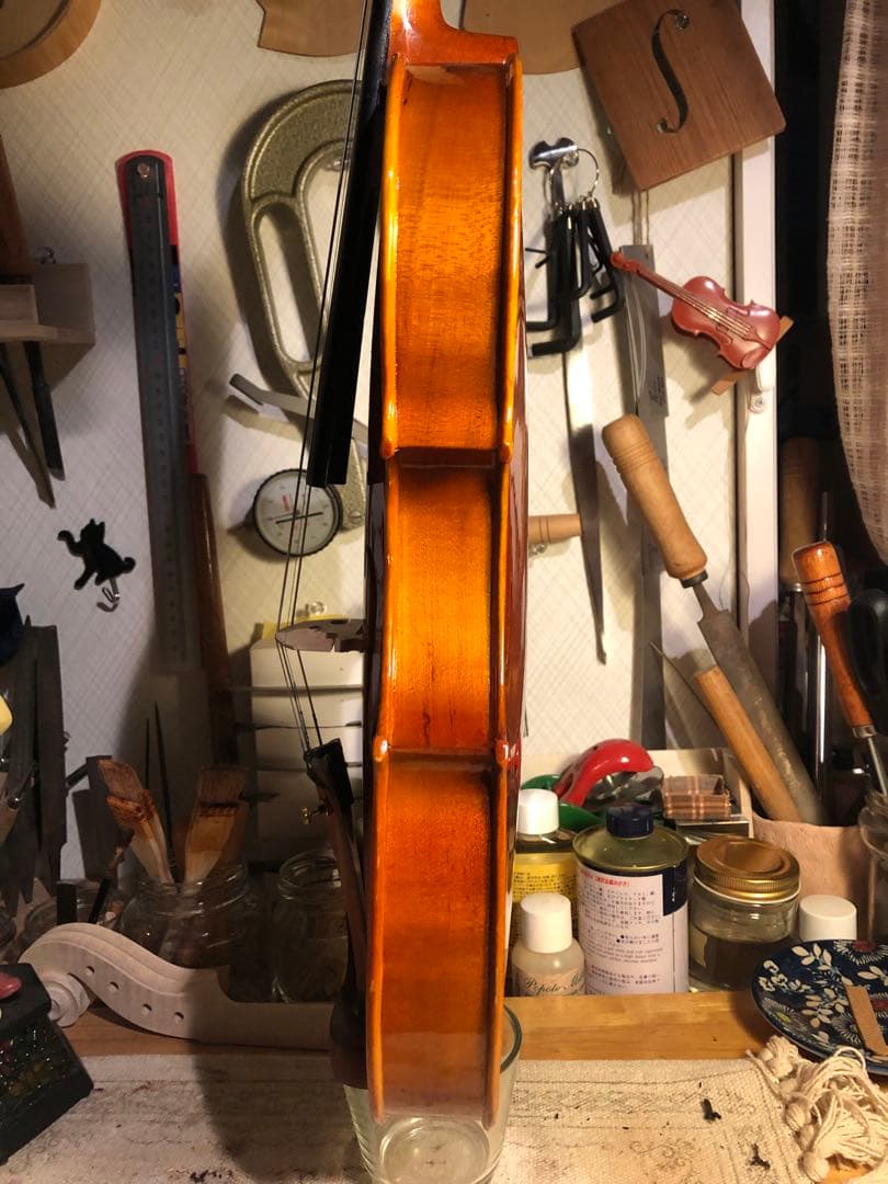 【駒&魂柱調整済】ノーラベル4/4中古バイオリン　型名製造年月日不明