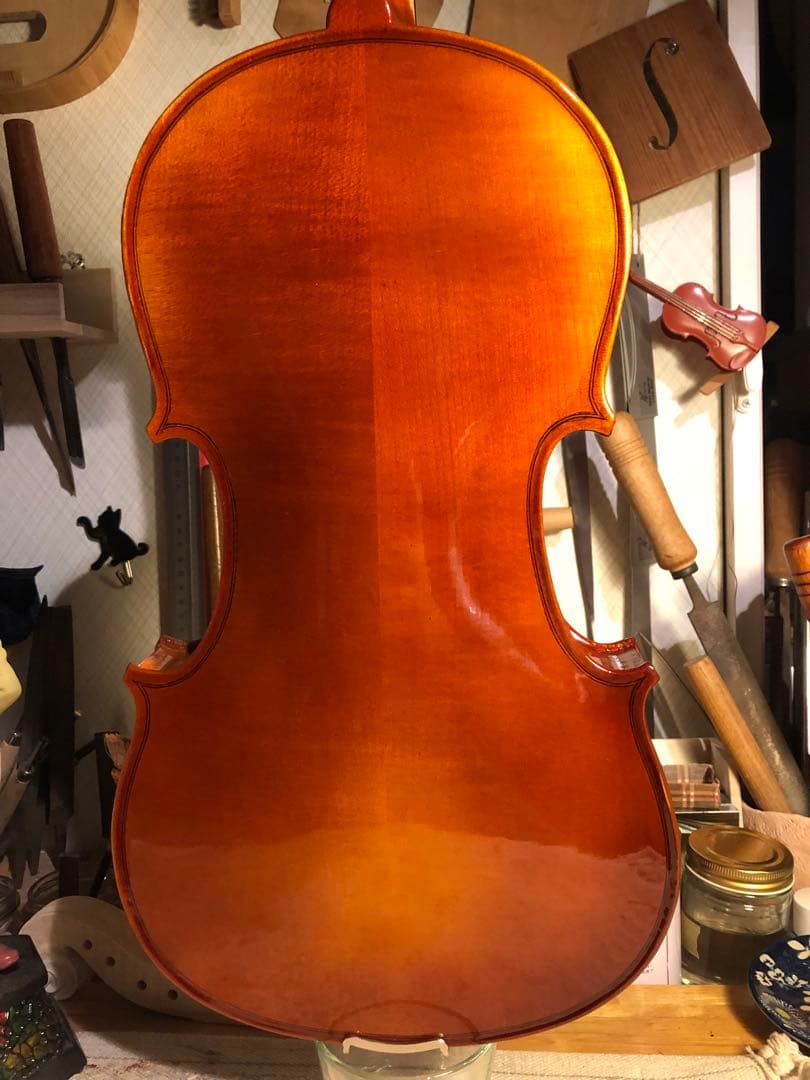 【駒&魂柱調整済】ノーラベル4/4中古バイオリン　型名製造年月日不明