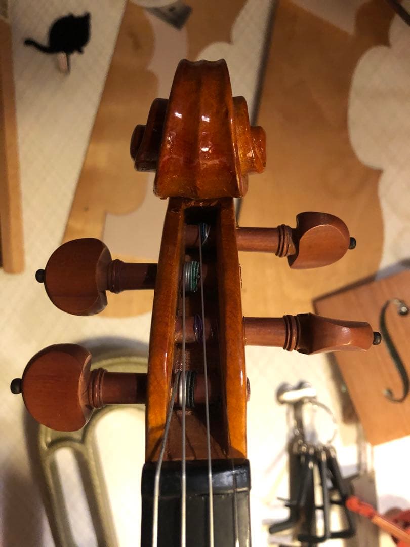 【駒&魂柱調整済】ノーラベル4/4中古バイオリン　型名製造年月日不明