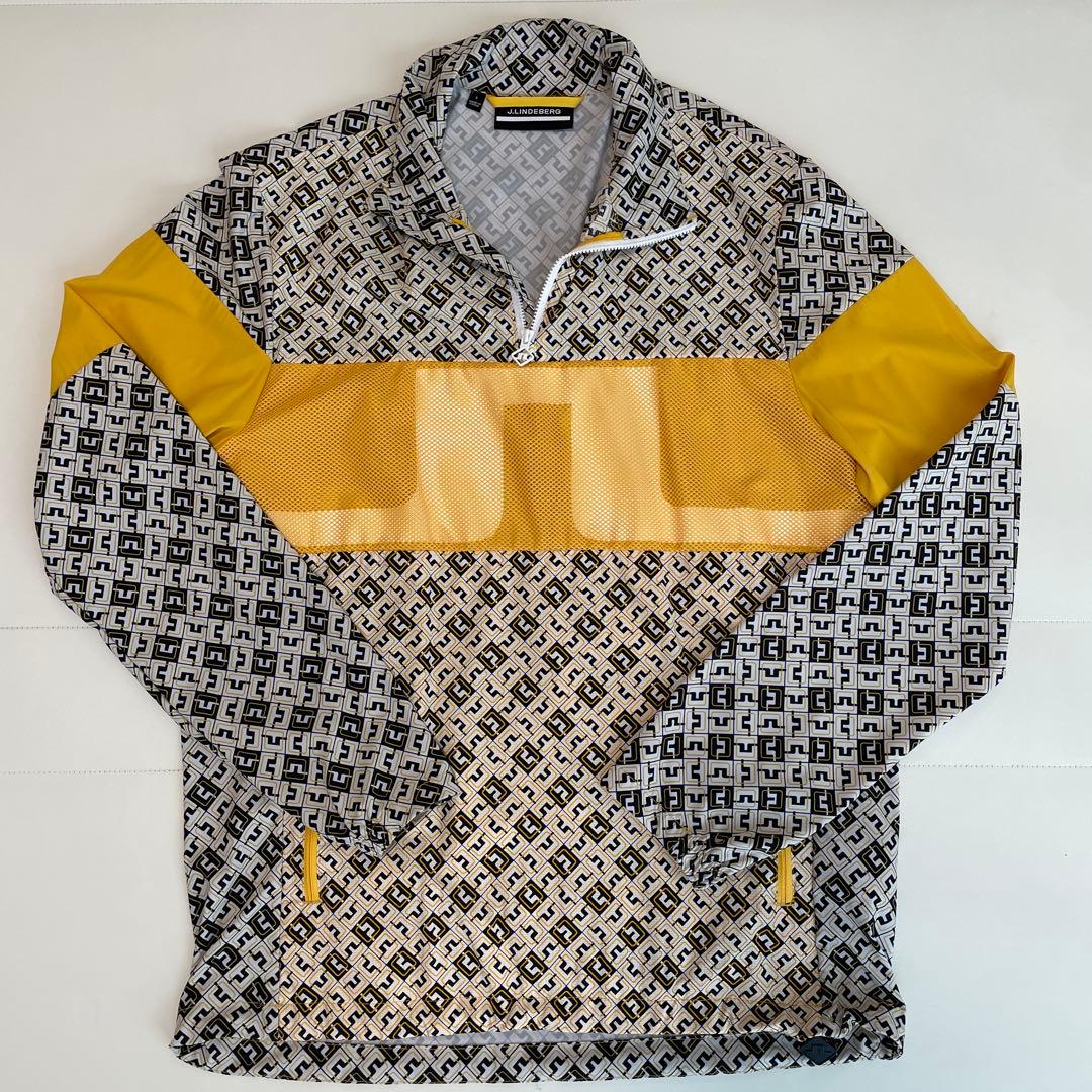 J.LINDEBERG メンズ メッシュブリッジウィンドブレーカー 撥水加工