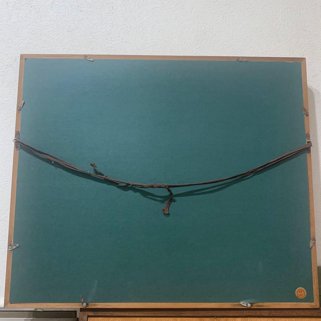 絵画　油彩肉筆画『港風景画』F6