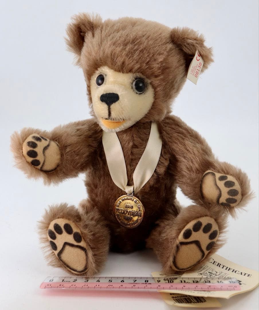 QVC BERRYMAN BEAR 1996 メダル付きテディベア 約27cm