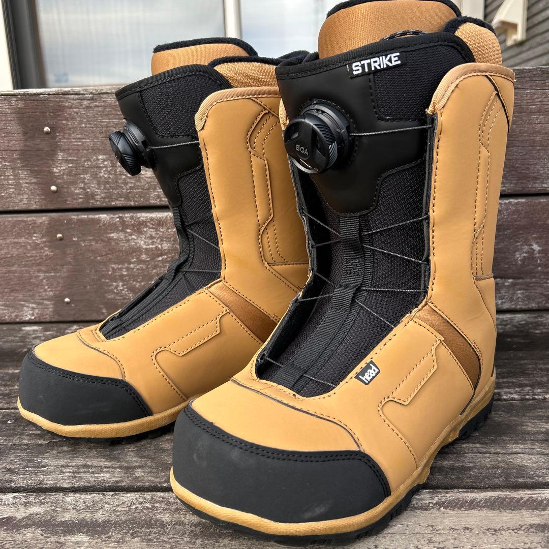 head STRIKE ベージュ スノーボードブーツ 25cm BOAシステム