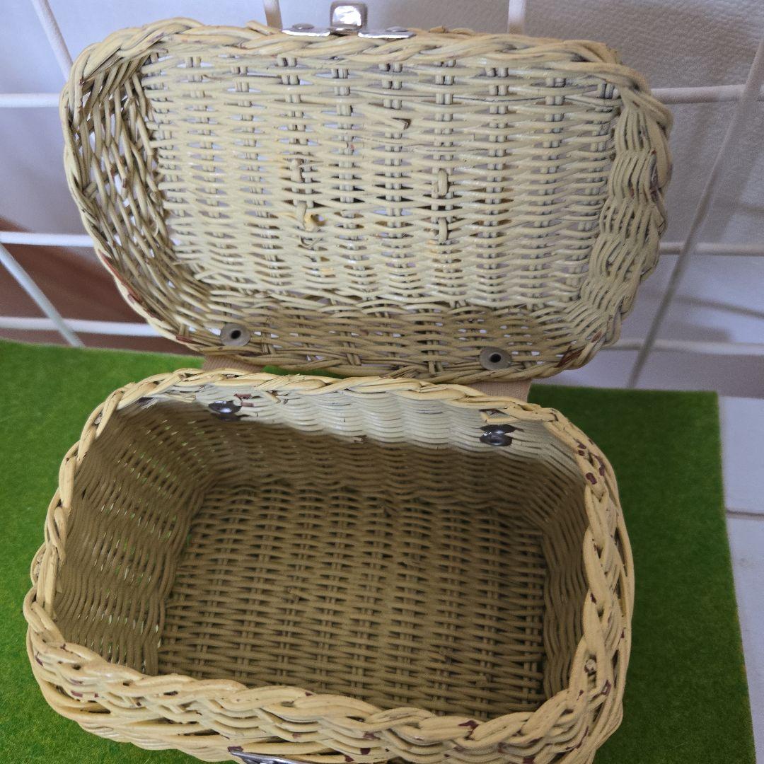 ヴィンテージ　ムーミン籐カゴ