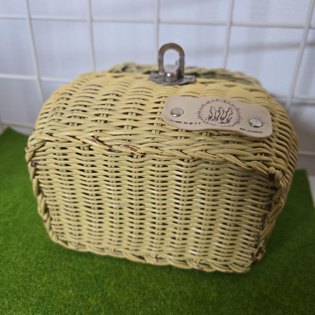 ヴィンテージ　ムーミン籐カゴ