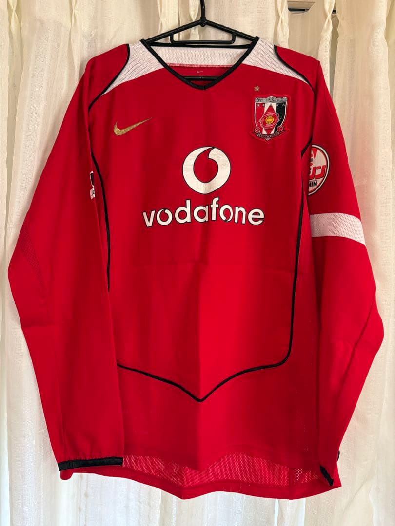 NIKE 浦和レッズ 三菱自動車 ボーダフォン サッカーシャツ XL 赤