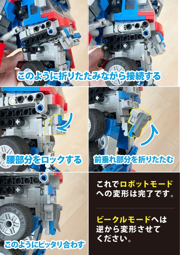 ご購入者様用 変形のしかた オプティマス編