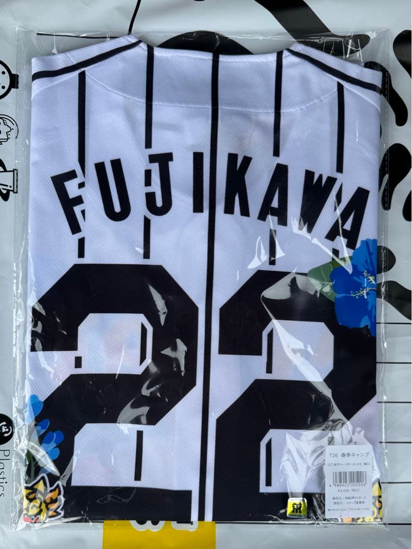 2026 藤川球児 春季キャンプ限定 キャンプベースボールシャツ 阪神タイガース