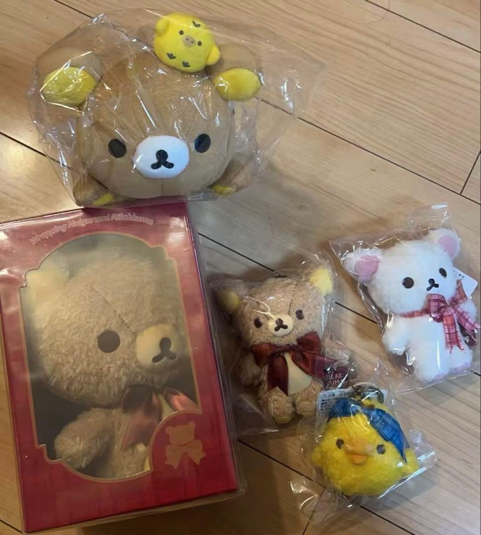 リラックマ　ロフト限定　12/6発売　ぶら下げぬいぐるみ5点フルセット