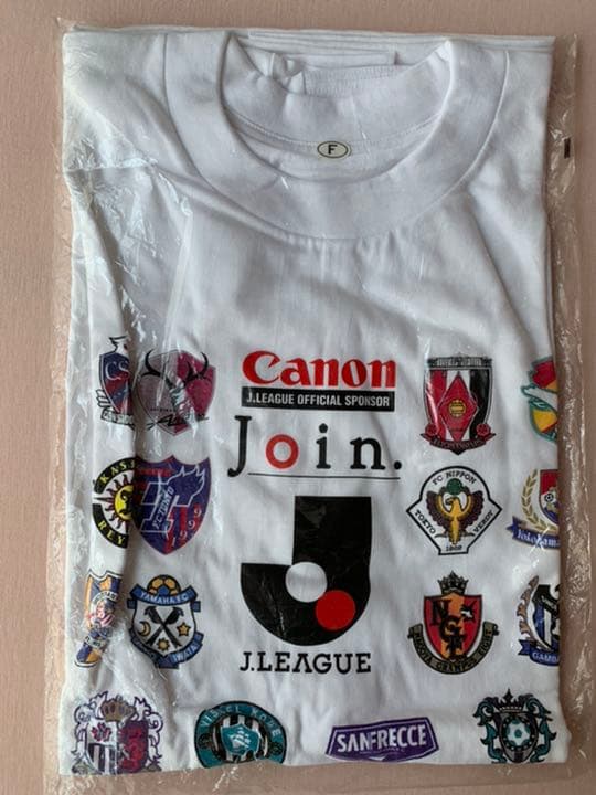 入手不可能！'01ＪリーグTシャツ ・オフィシャルスポンサーCANONの非売品