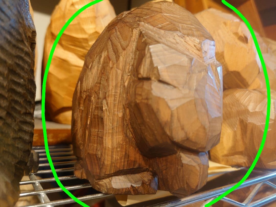 柴崎重行 志 八雲 木彫り 熊彫 木彫り熊　はつり熊　這熊