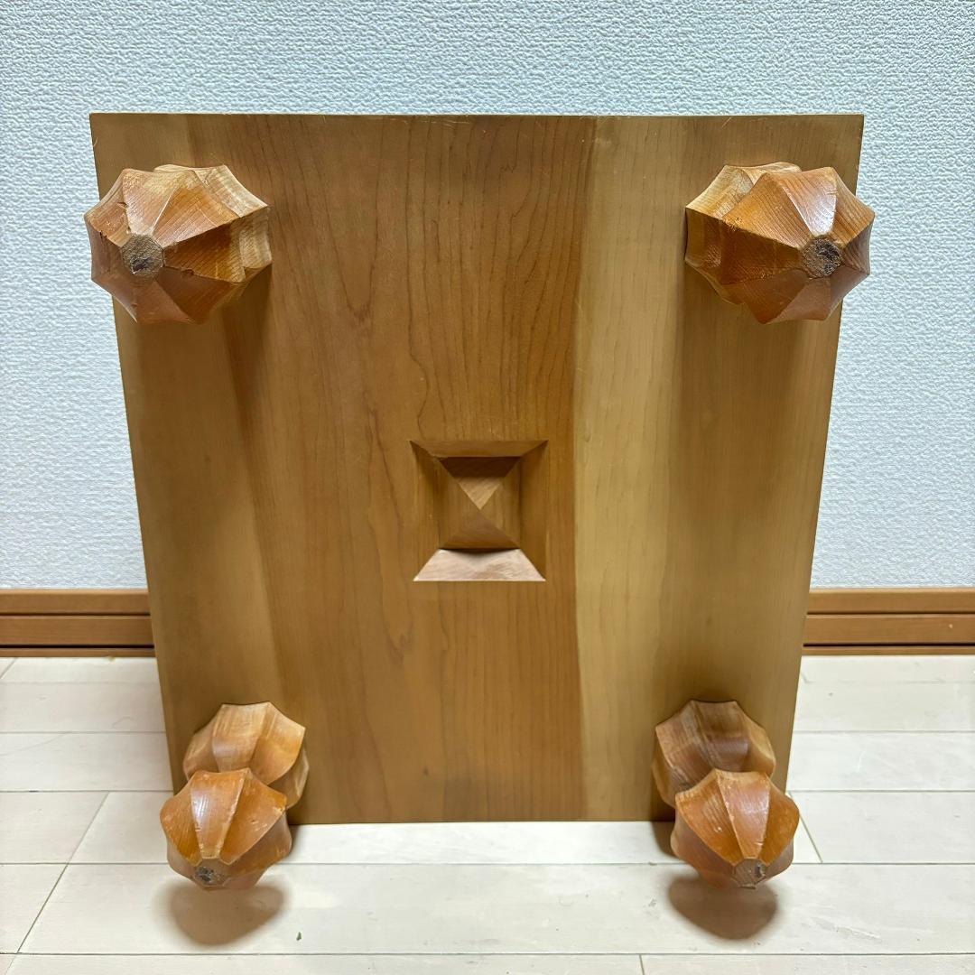 美品☆　碁盤 板目 足付 脚付碁盤