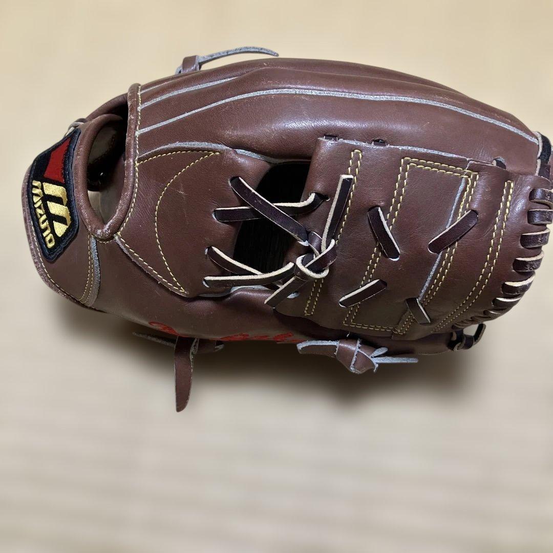 大人用　ミズノ 信義作 オーダー 希少 Mizuno 軟式グローブ　右投げ用