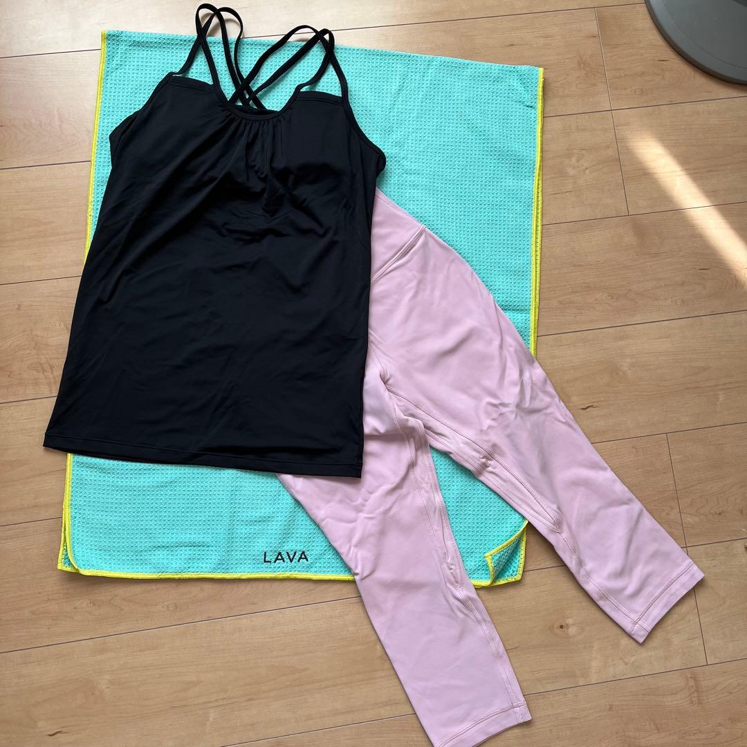 LAVA用ラグ　キャミソール　ルルレモン スパッツ　３点セット