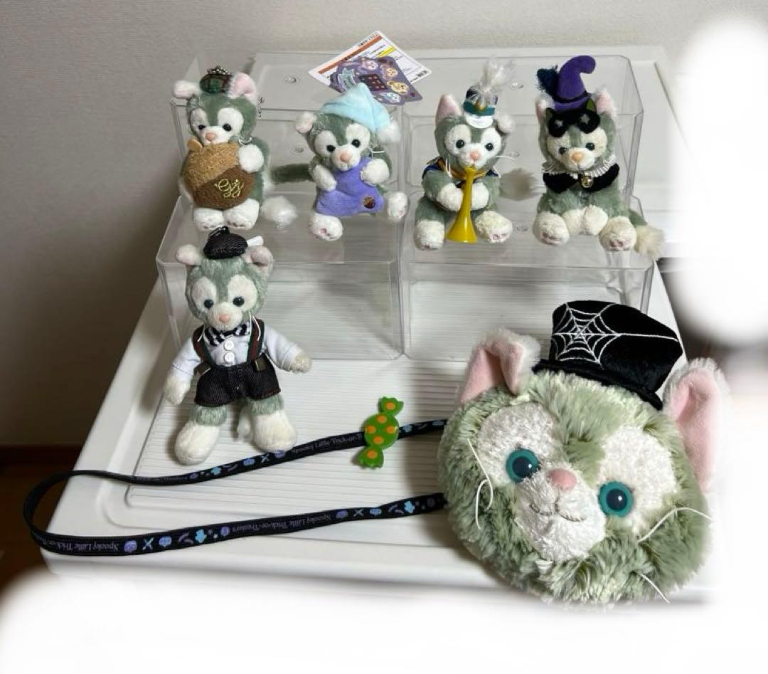 ジェラトーニのぬいぐるみストラップ、ぬいぐるみポーチ（ハロウィン）