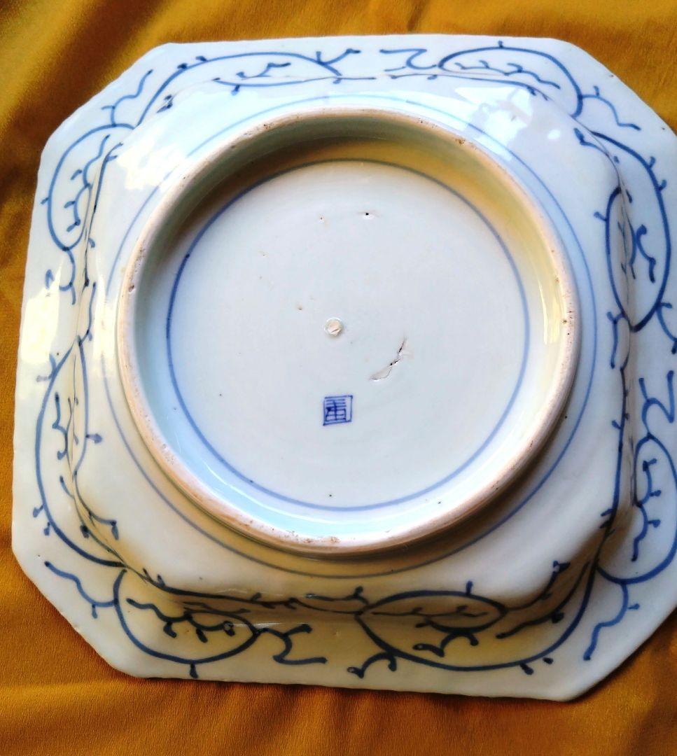 古伊万里の皿　3種類セット　骨董品　アンティーク　大皿　盛り皿　染付