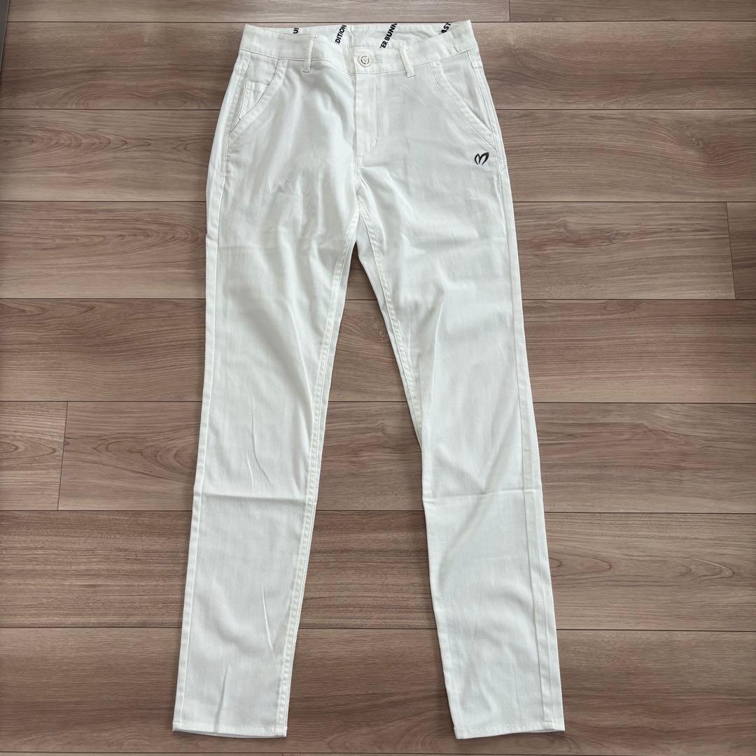 MASTER BUNNY ホワイト ストレートパンツ レディース ゴルフ 0
