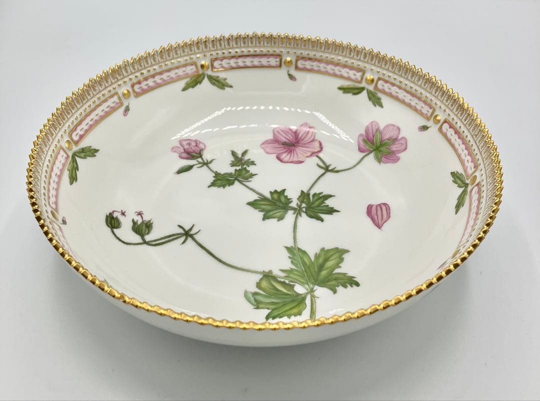 ◯ 【美品】ロイヤル コペンハーゲン 最高級「フローラ ダニカ」 ボウル