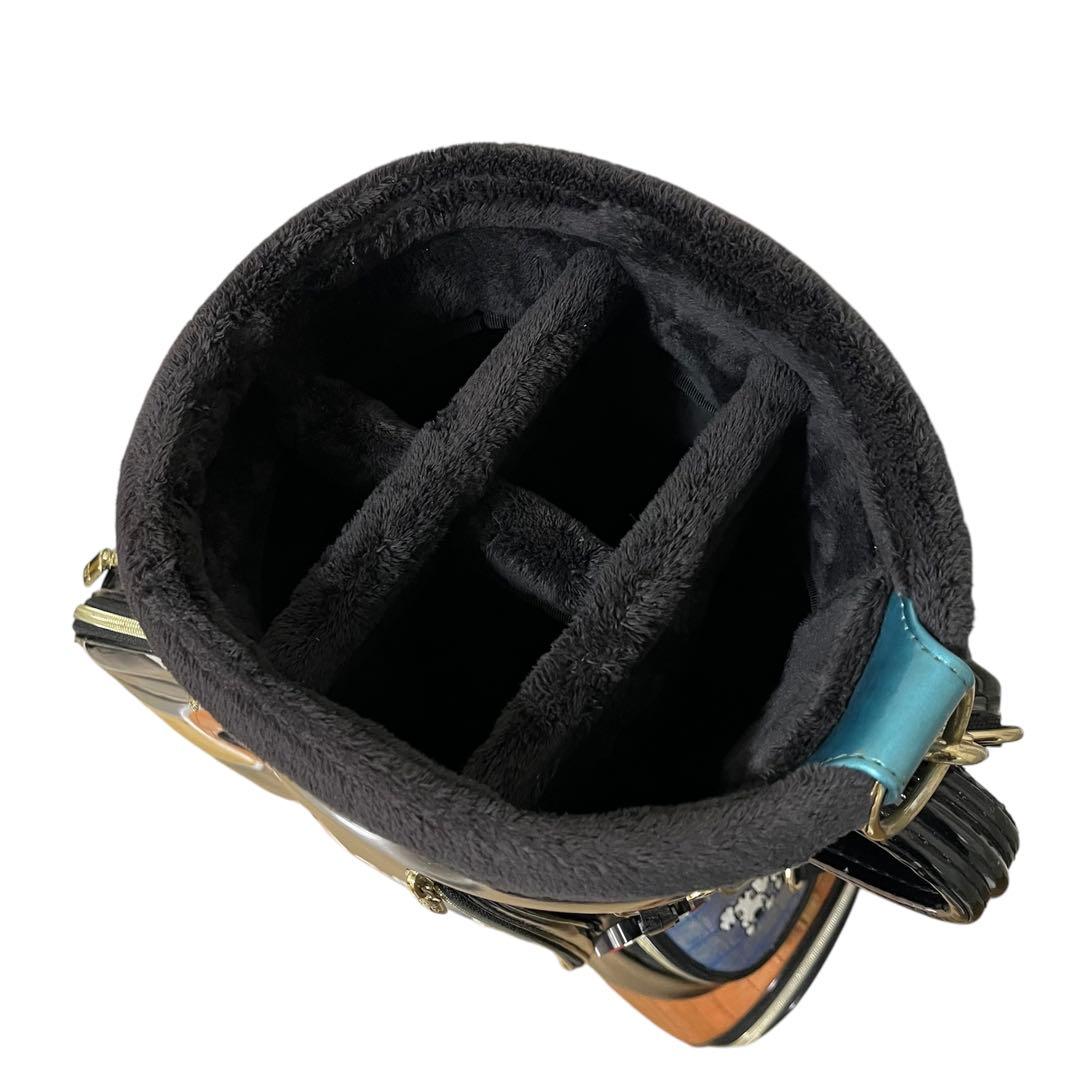 希少 M.U SPORTS MU スポーツ キャディバッグ エナメル ブラック