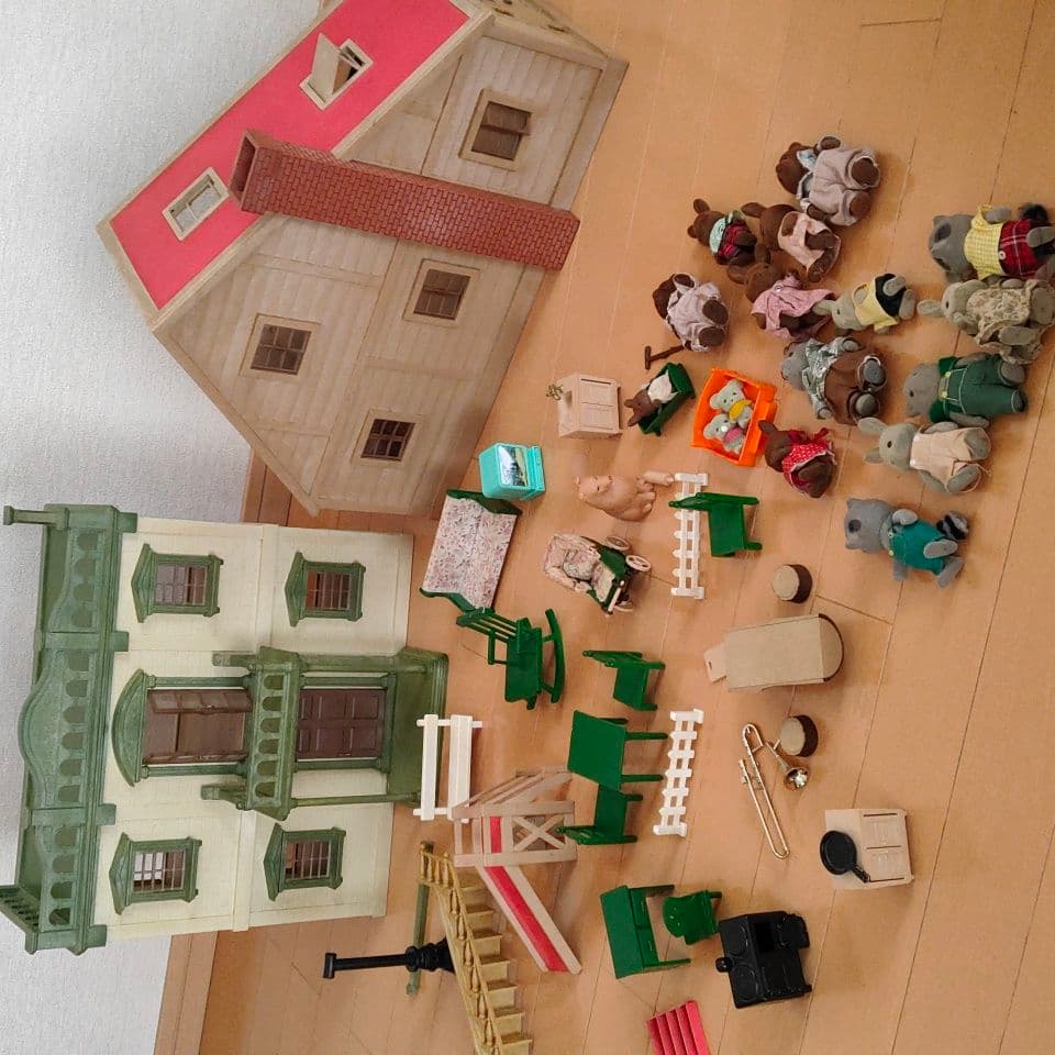 レア　昭和　初期　シルバニアファミリー　シルバニア　ドールハウス　人形　知育玩具