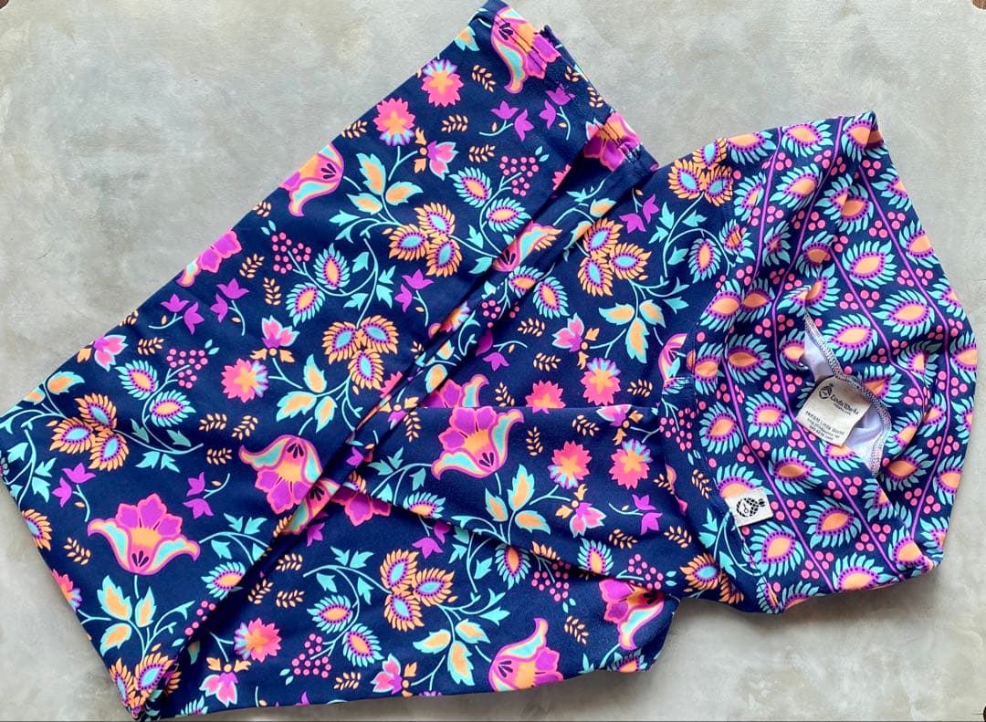 Linda Worksセットアップ ジャイプール（トップスP、レギンスM）