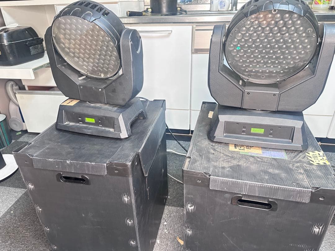 LEDパーライト 2台セット DMX対応 ムービング スポットライト 2台セット