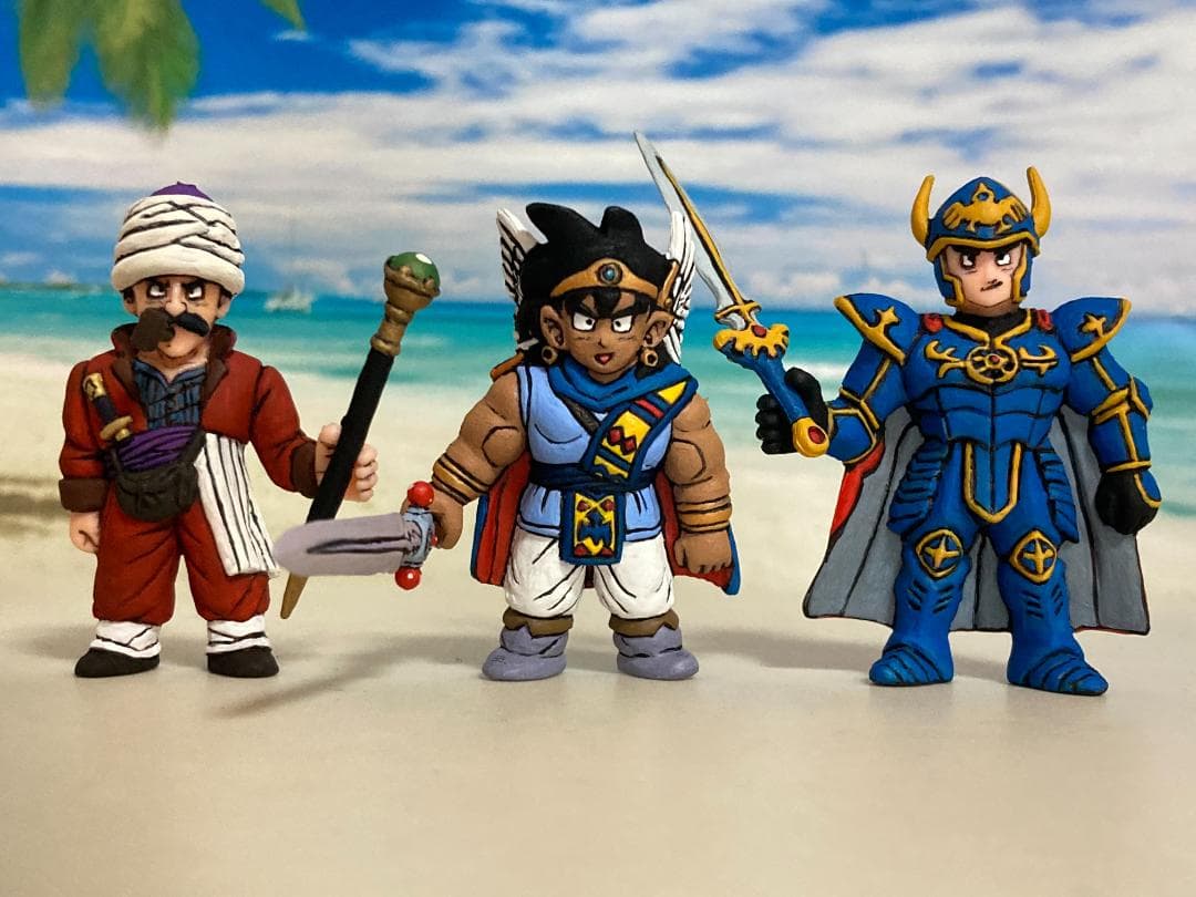 ドラゴンクエスト　アベル、ガブリエル、ヤナック　塗装消しゴム