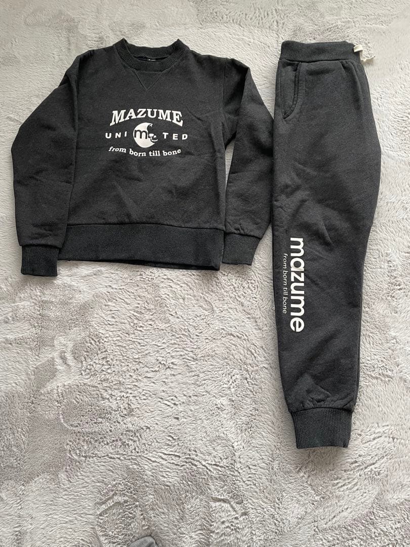 マズメウィンドカット防寒スウェットセットアップ　チャコール