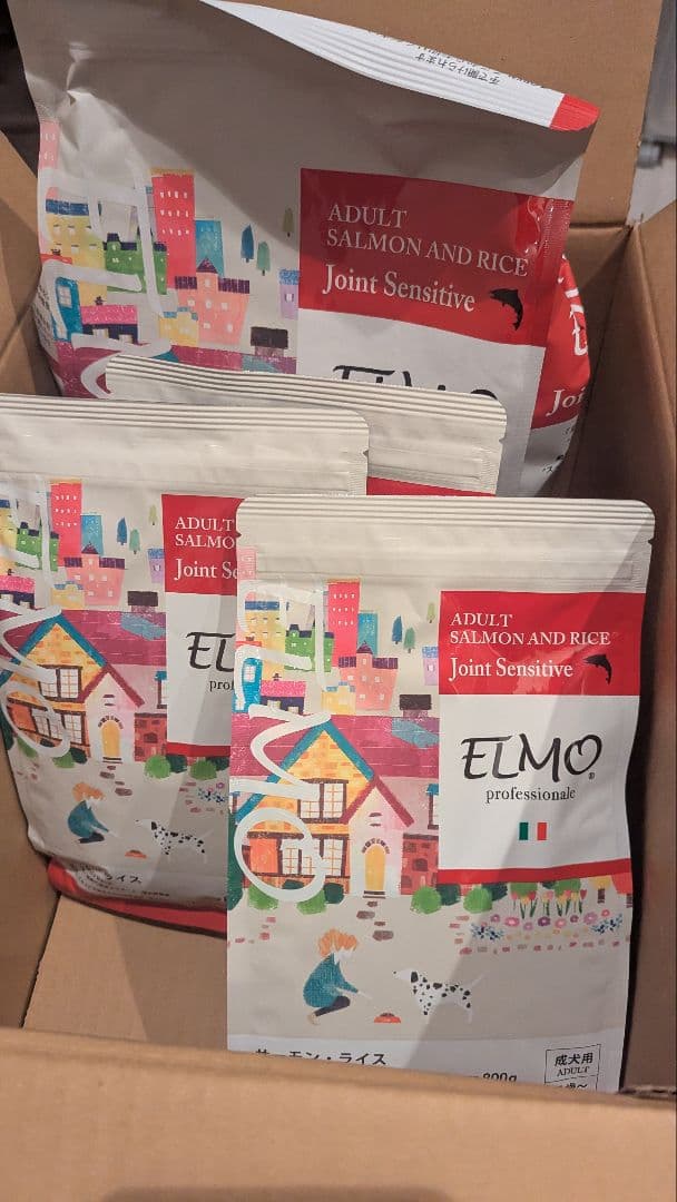 ELMO サーモンライス　成犬用ドッグフード 5.4キロ　関節の健康をサポート