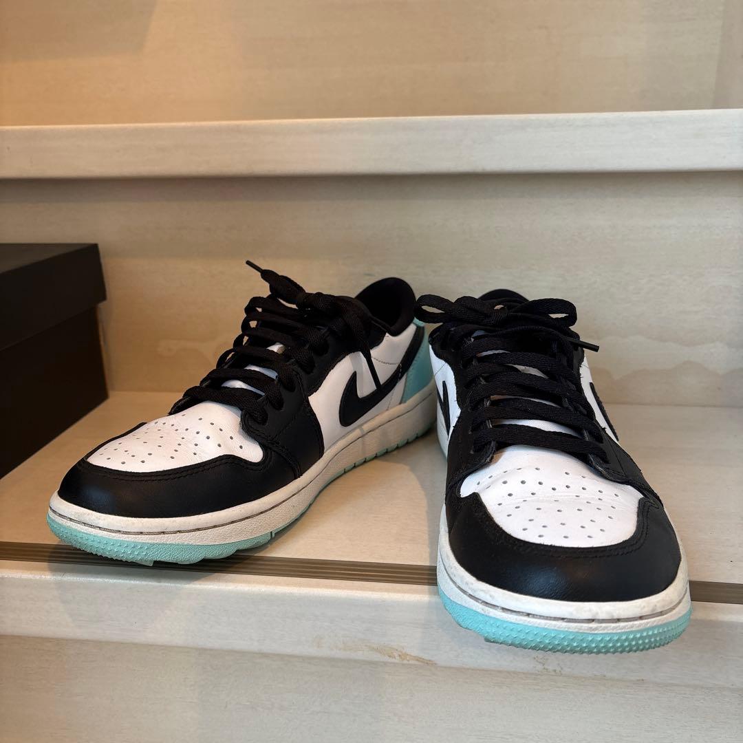 n10AIR JORDAN 1 LOW G 26 ブラック/ホワイト/コパ