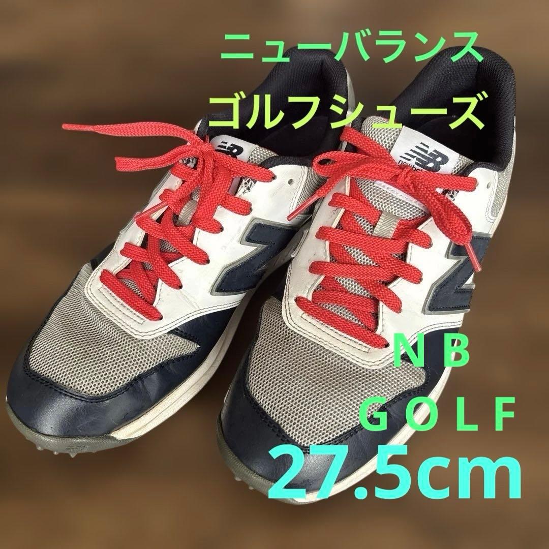 New Balance 996ゴルフシューズ ネイビー/ホワイト/レッド