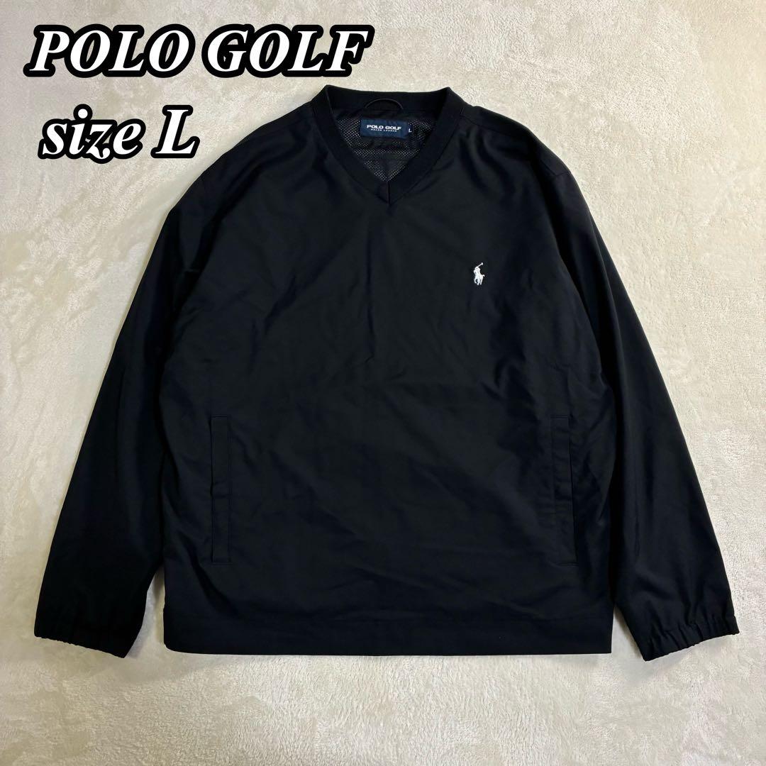 【美品】90s POLO GOLF Vネック ウォームアッププルオーバー L