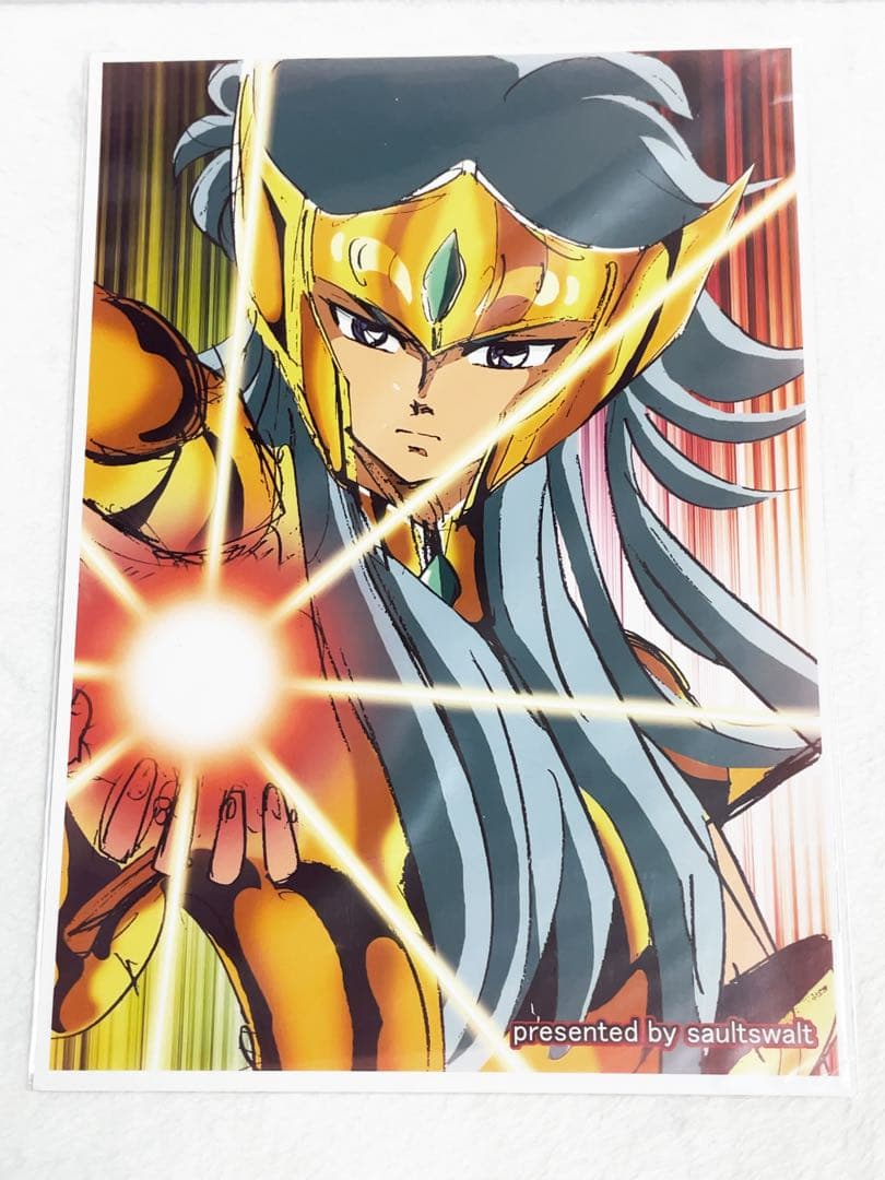 聖闘士星矢　スタジオザルツウェルツ A4 原画ポスター　アクエリアス　カミュ