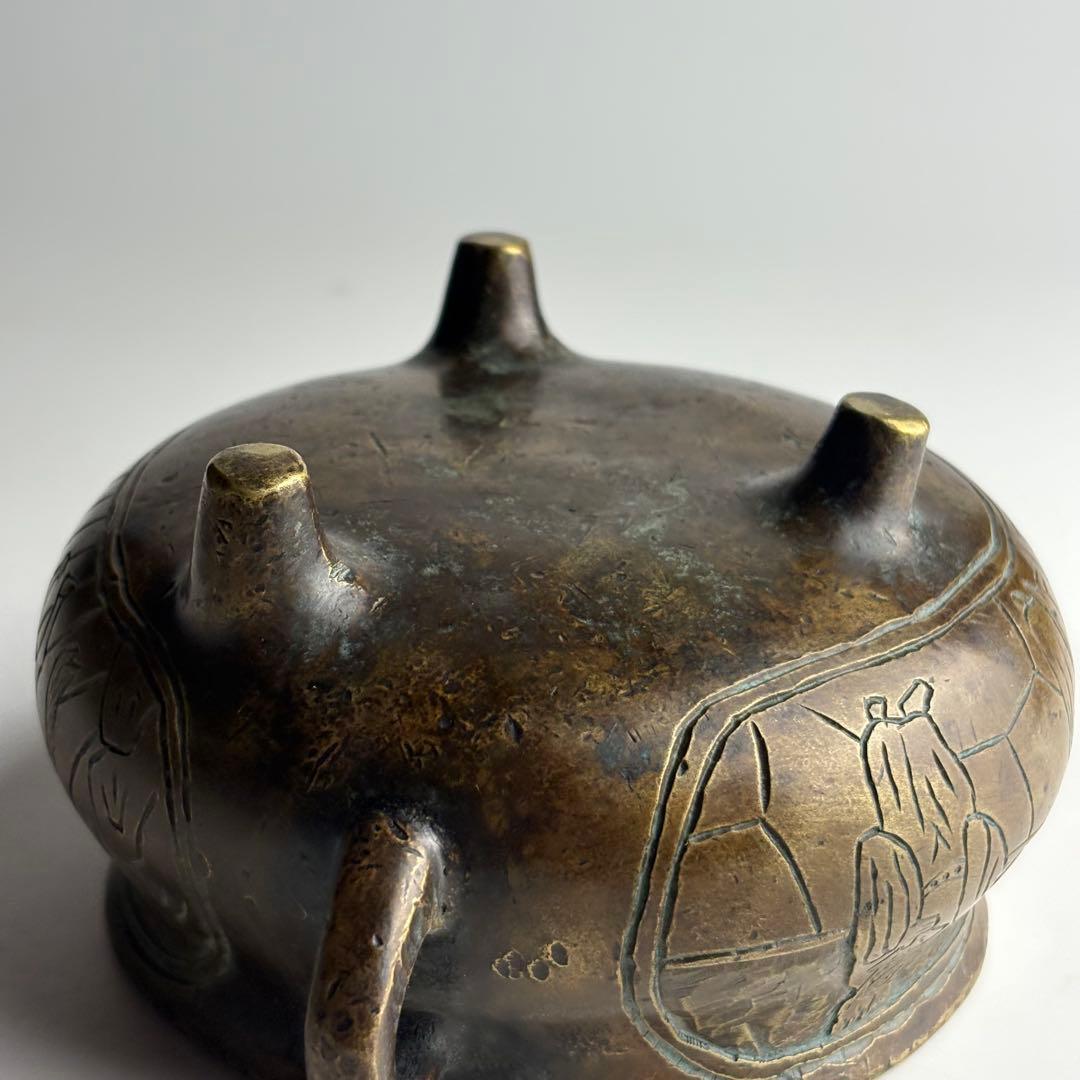 中国 香炉 銅造 銅器