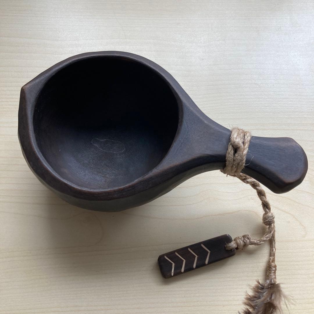 【新品】ソウルオブシベリア #1 ブラックペンダント　No.1812 ククサ