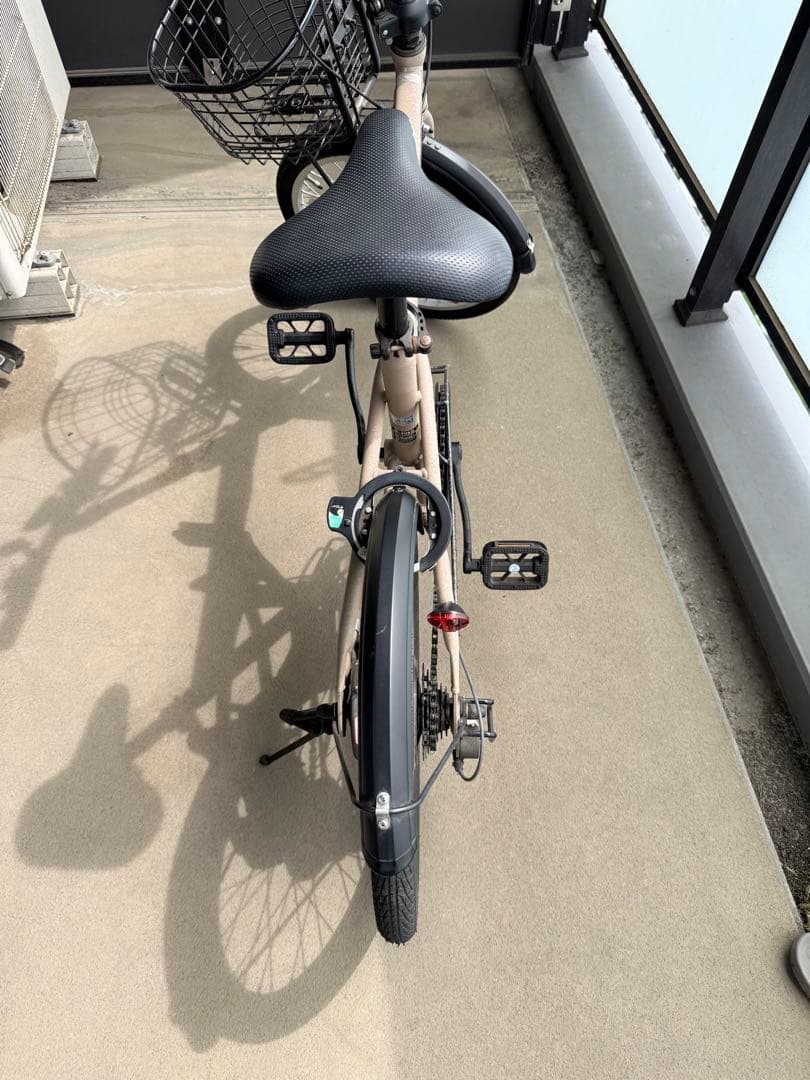 Jeep 折りたたみ自転車 JE-206G サンド 前バスケット付き