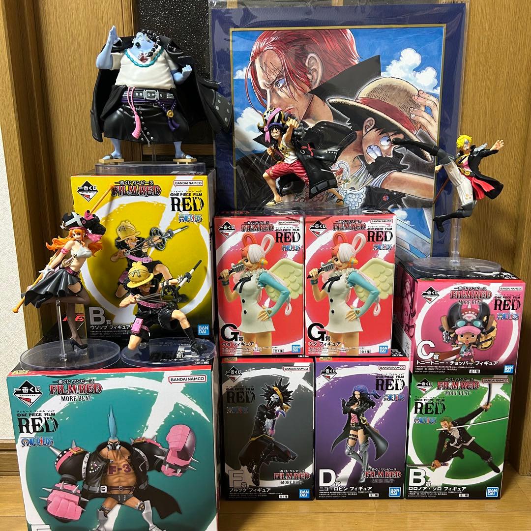 【レア・未開封含】一番くじ ワンピース FILM RED 麦わらの一味コンプ