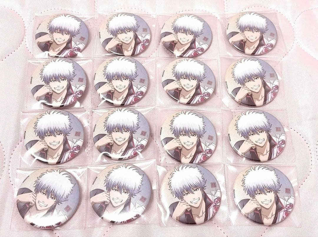 銀魂 坂田銀時 缶バッジ AGF 一休み