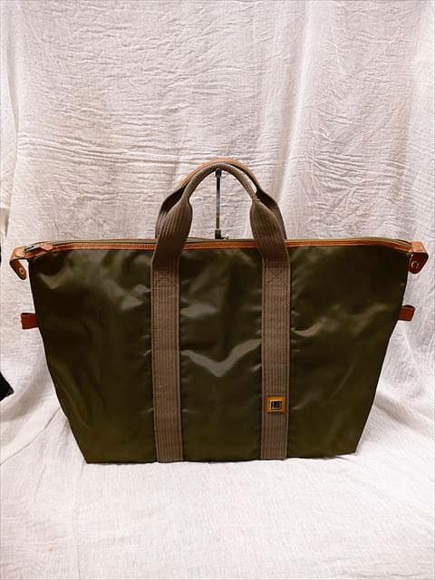[2647]　良品　＊ダンヒル＊　ナイロンバック　旅行用鞄　カーキ